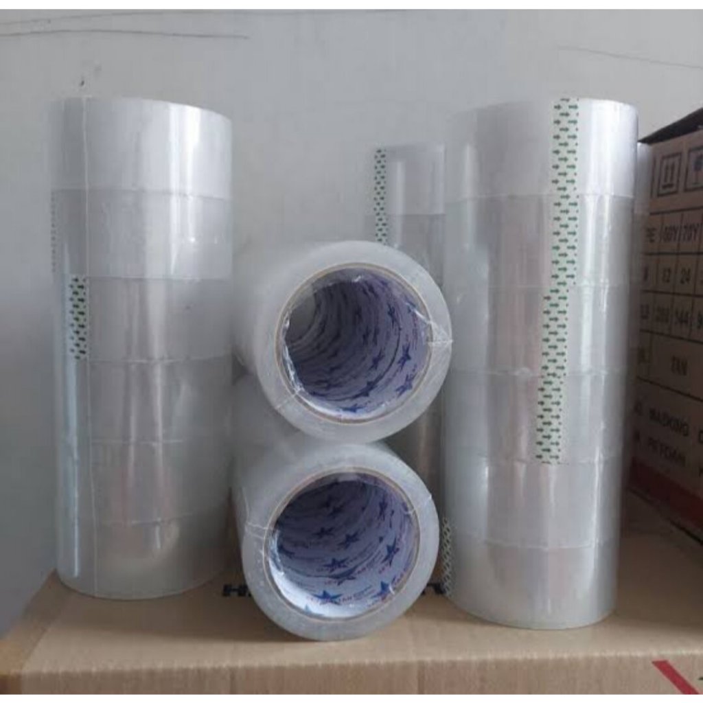 

LAKBAN BENING 100 YARD MURAH PER ROLL ISI 6BUAH