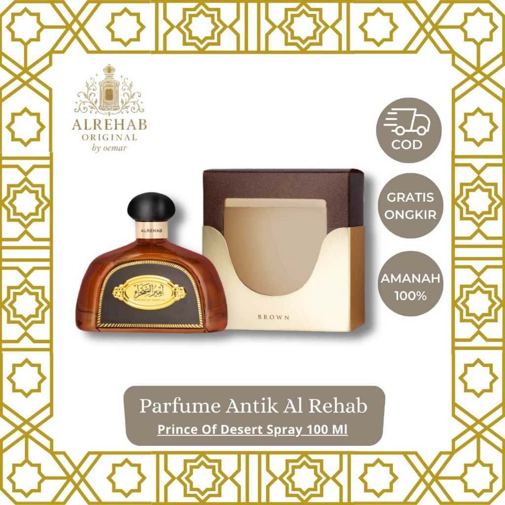 Parfume Parfum Prince Of Desert By Al Rehab Original Parfum Import Cowok Laki Murah Tahan Lama ALREH