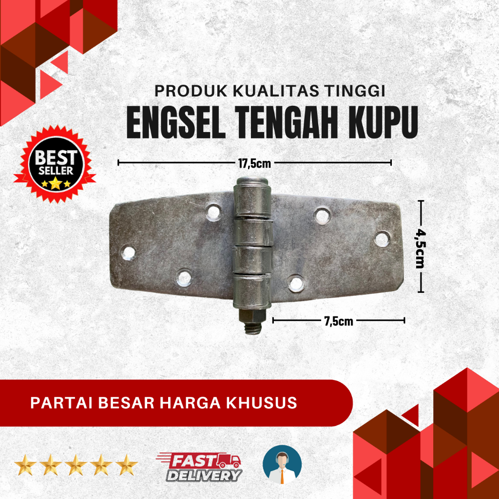 Engsel Tengah Kupu | Pintu Besi Engsel Pintu Garasi tikung henderson