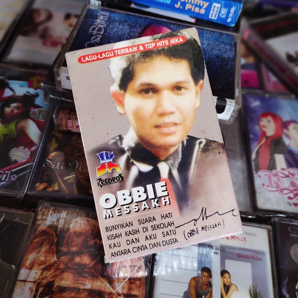 Kaset Pita Musik OBBIE MESSAKH Album TOP HITS. Segel Baru. Lagu Kisah Kasih Di Sekolah