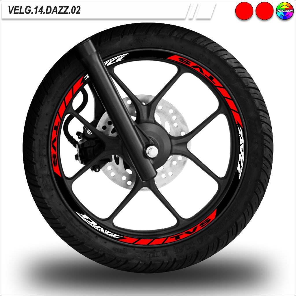 STICKER VARIASI VELG MOTOR RING 14 SEMUA TYPE TVS DAZZ 02