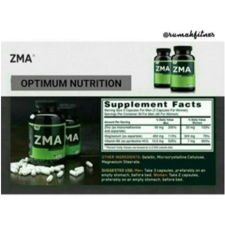 DAHSYAT Suplemen ZMA Untuk Tidur Ecer