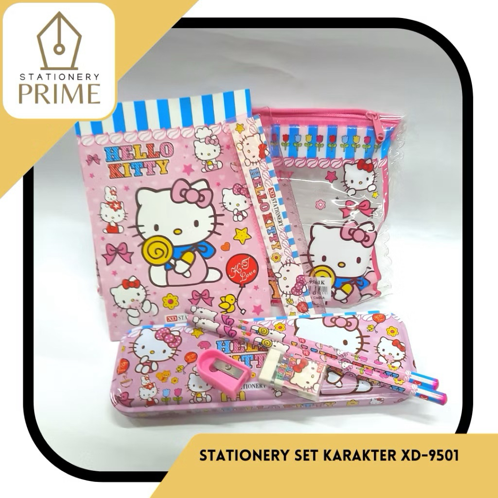 

Stationery Set / Set Alat Tulis Karakter XD-9501