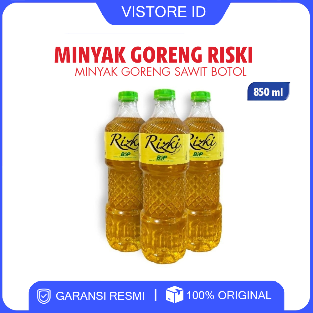 

Minyak Goreng RISKI 850 ml | Minyak Goreng Sawit 850ml | Refill