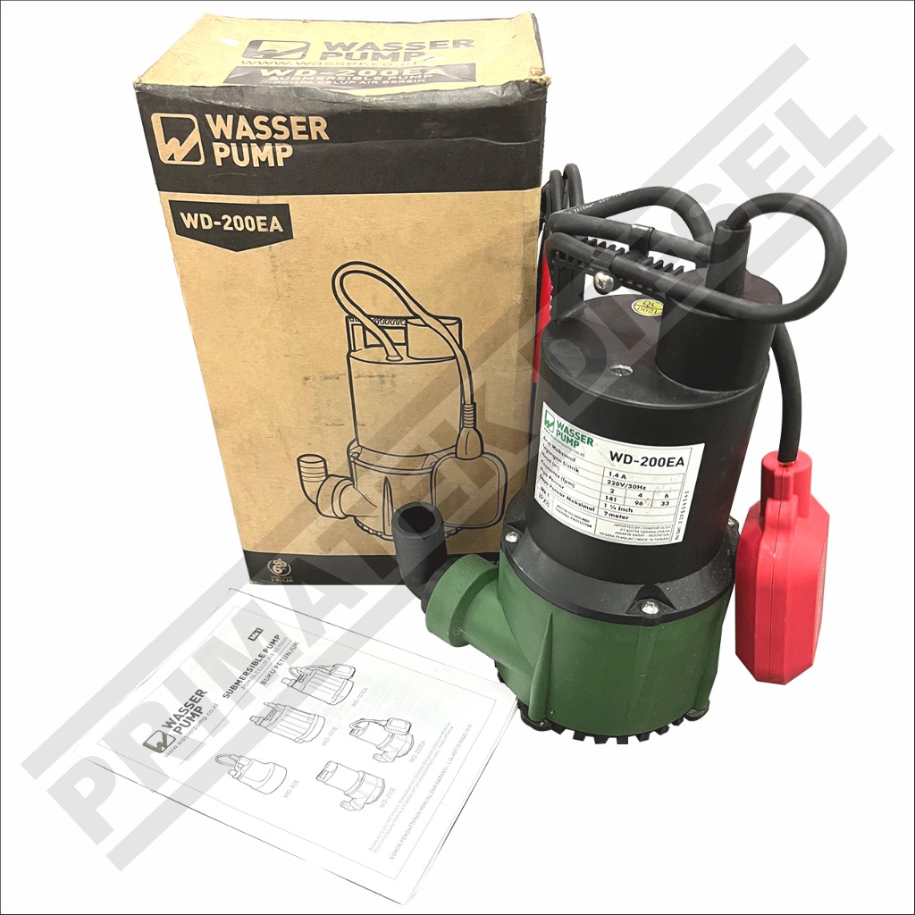 Pompa Celub WASSER WD200EA / Pompa Air Celup Otomatis WD 200EA WASSER  / Pompa Submersible OTOMATIS 