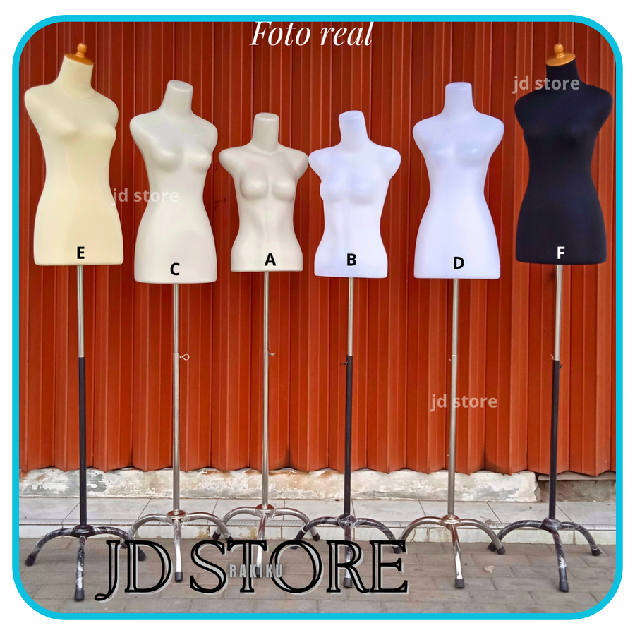 MANEKIN CEWET SET TIANG - PATUNG BAJU WANITA SET TIANG - PATUNG MANEKIN DEWASA