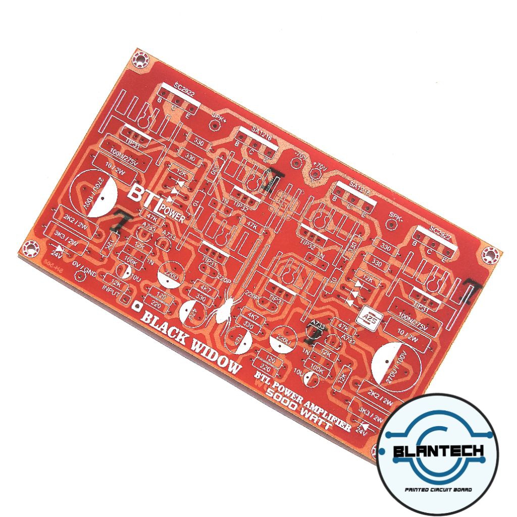 PCB Power Amplifier SAFARI BTL BLACK WIDOW 5000 Watt
