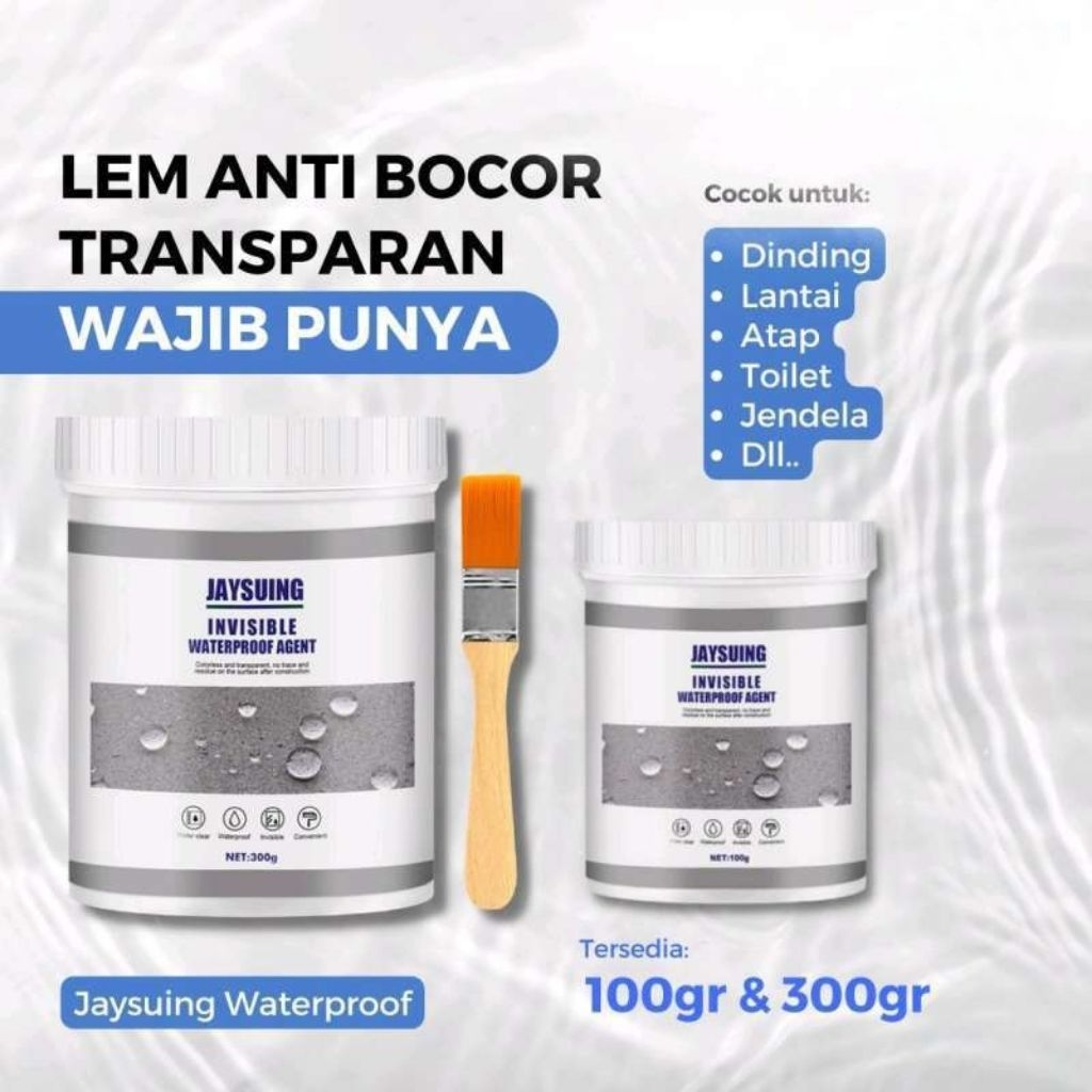 

Jaysuing Lem Perekat Transparan Anti Bocor Jaysuing Invisible Waterproof 300gram