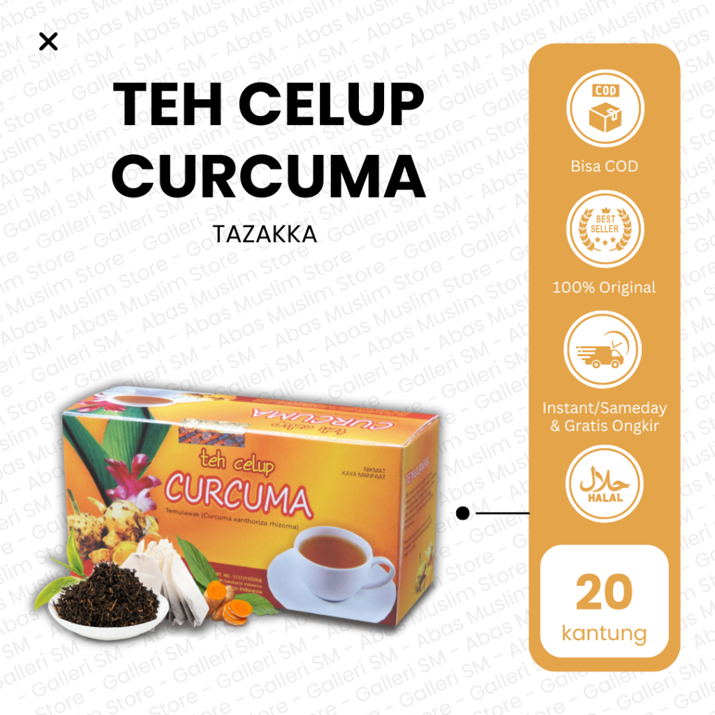 

Teh Curcuma Tazakka Minuman Herbal Celup Temulawak Isi 20 Atasi Masalah Pencernaan Nyeri Sendi Liver
