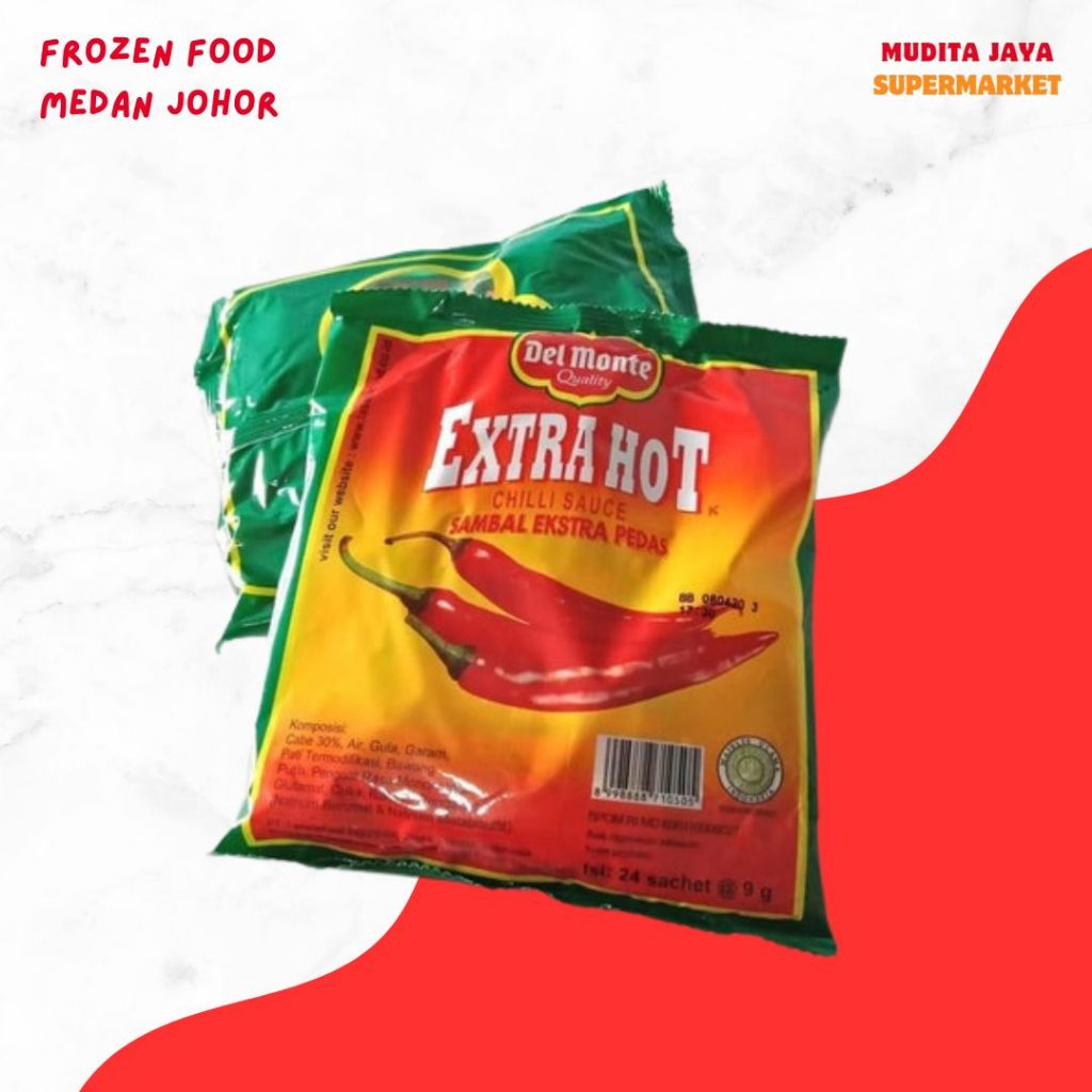 

Del Monte Saus Sambal Ekstra Pedas Sachet / Saus Sachet