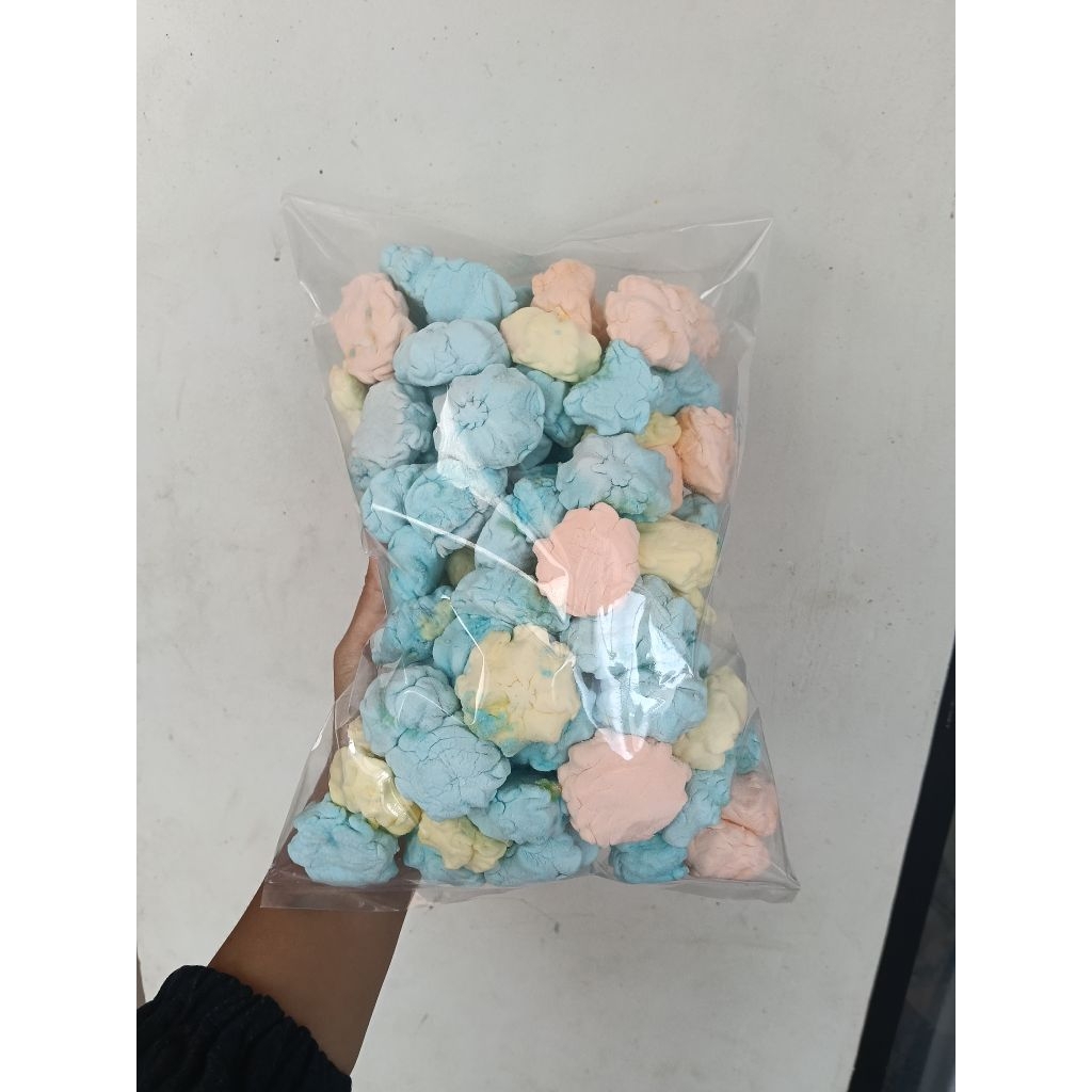 

Marshmellow Kiloan Kemasan 500gr Bunga dan Mochi