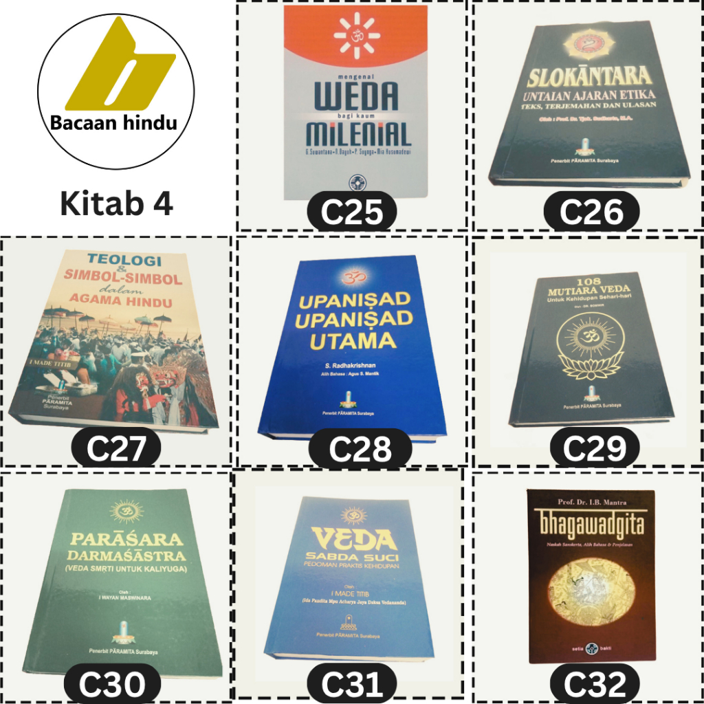 Buku Kitab 4 Kaum Millenial Slokantara Teologi Dan Simbol Upanishad Utama 108 Mutiara Parasara Darma