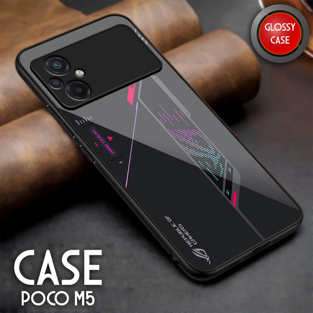Softcase Poco M5 - Casing Hp Poco M5 - Case Kaca Glossy - Kesing Hp Poco M5 - Softcase Sublime Akses