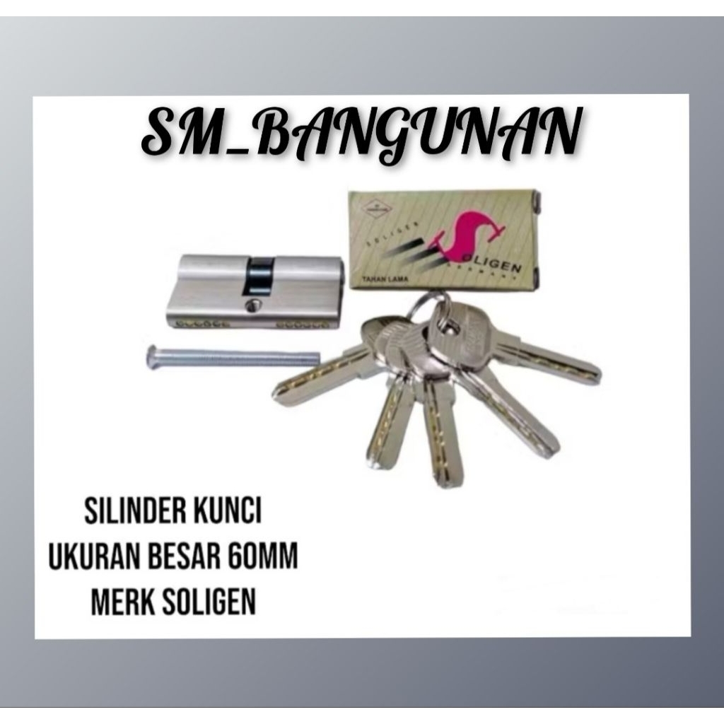 KUNCI SILINDER SOLIGEN / KUNCI SILINDER 60mm
