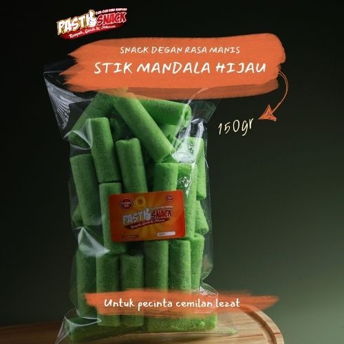 

Stik Mandala - Snack Momogi Stik Mandala Hijau dan Coklat Mandala Pandan