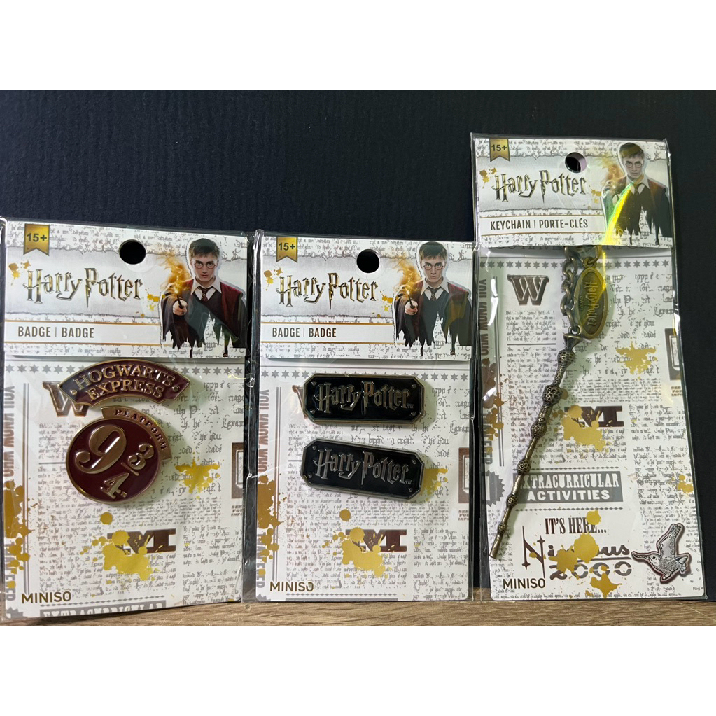 [official] Miniso x Harry Potter edition, Harry Potter keychain, badge