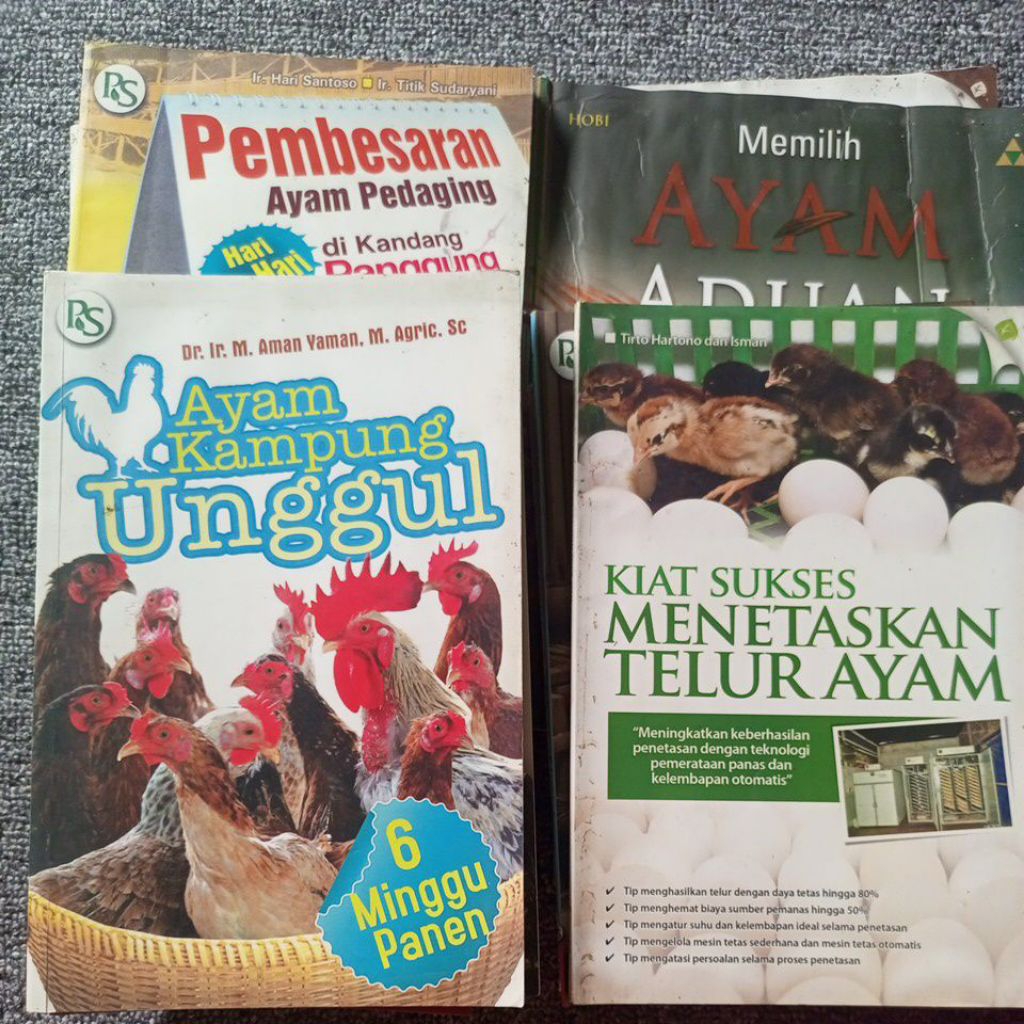 PRELOVED BUKU PETERNAKAN | PANDUAN SUKSES BUDIDAYA | PELUANG USAHA | AYAM KAMPUNG - BURAS - PEDAGING