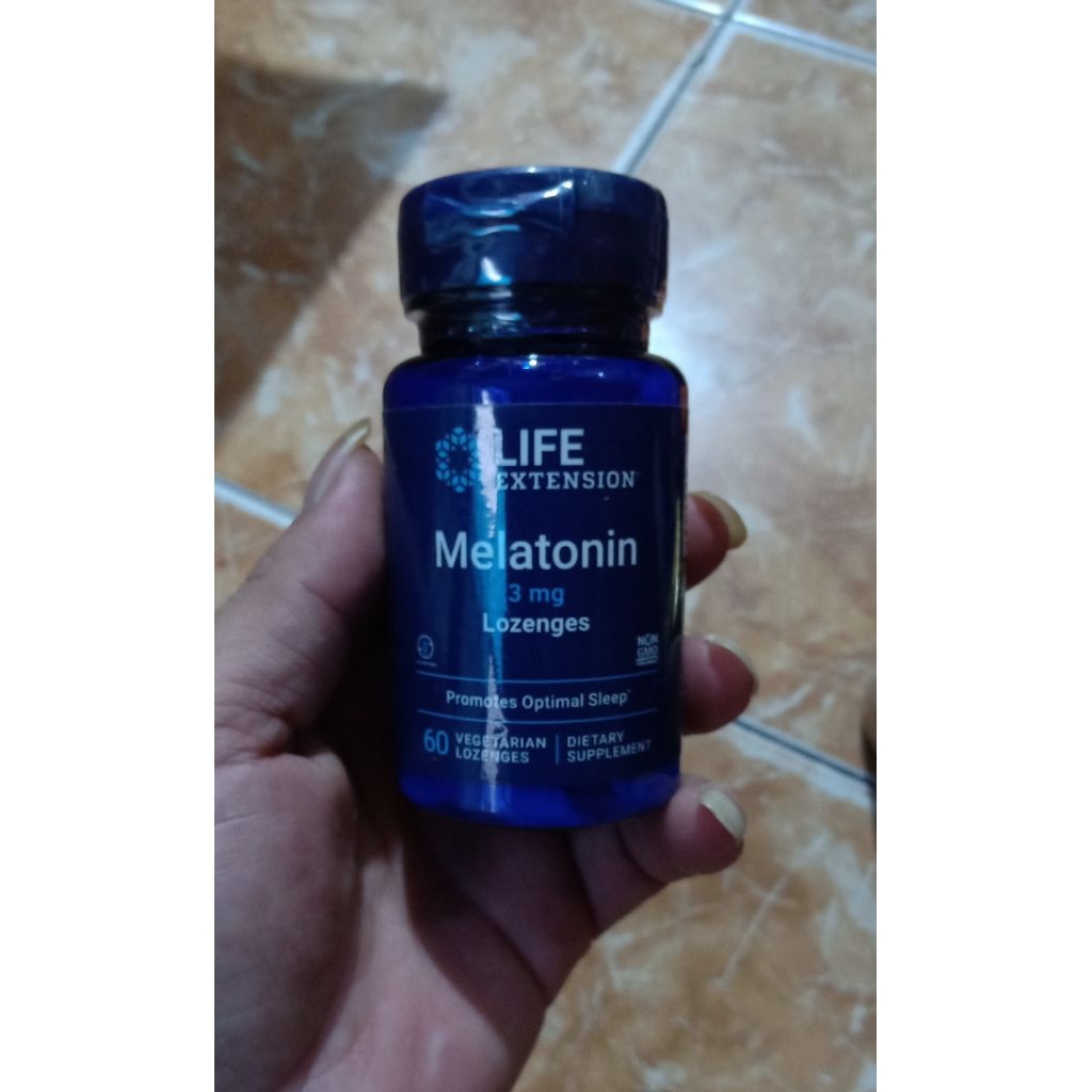 life extension melatonin 3 mg lozenges 60.lozenges