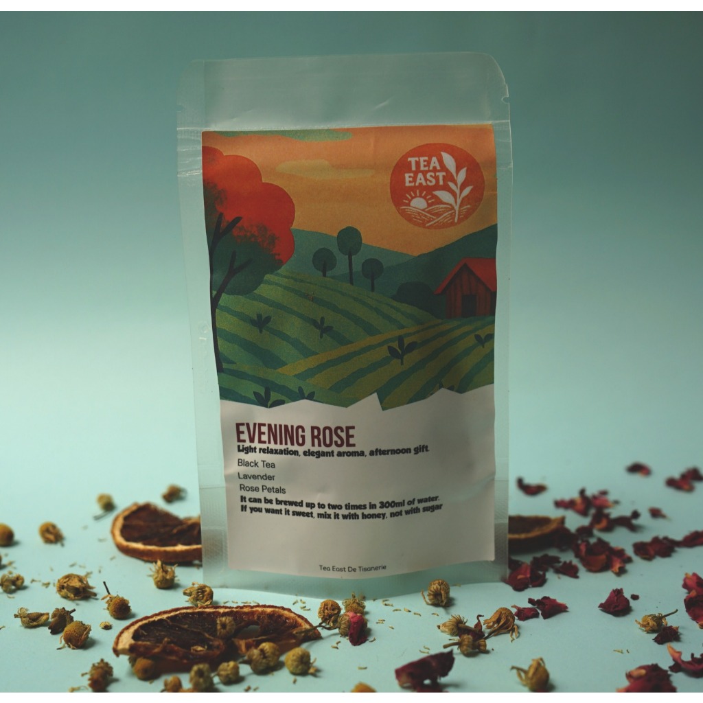 

Teh Artisan Herbal Evening Rose untuk Santai Sore