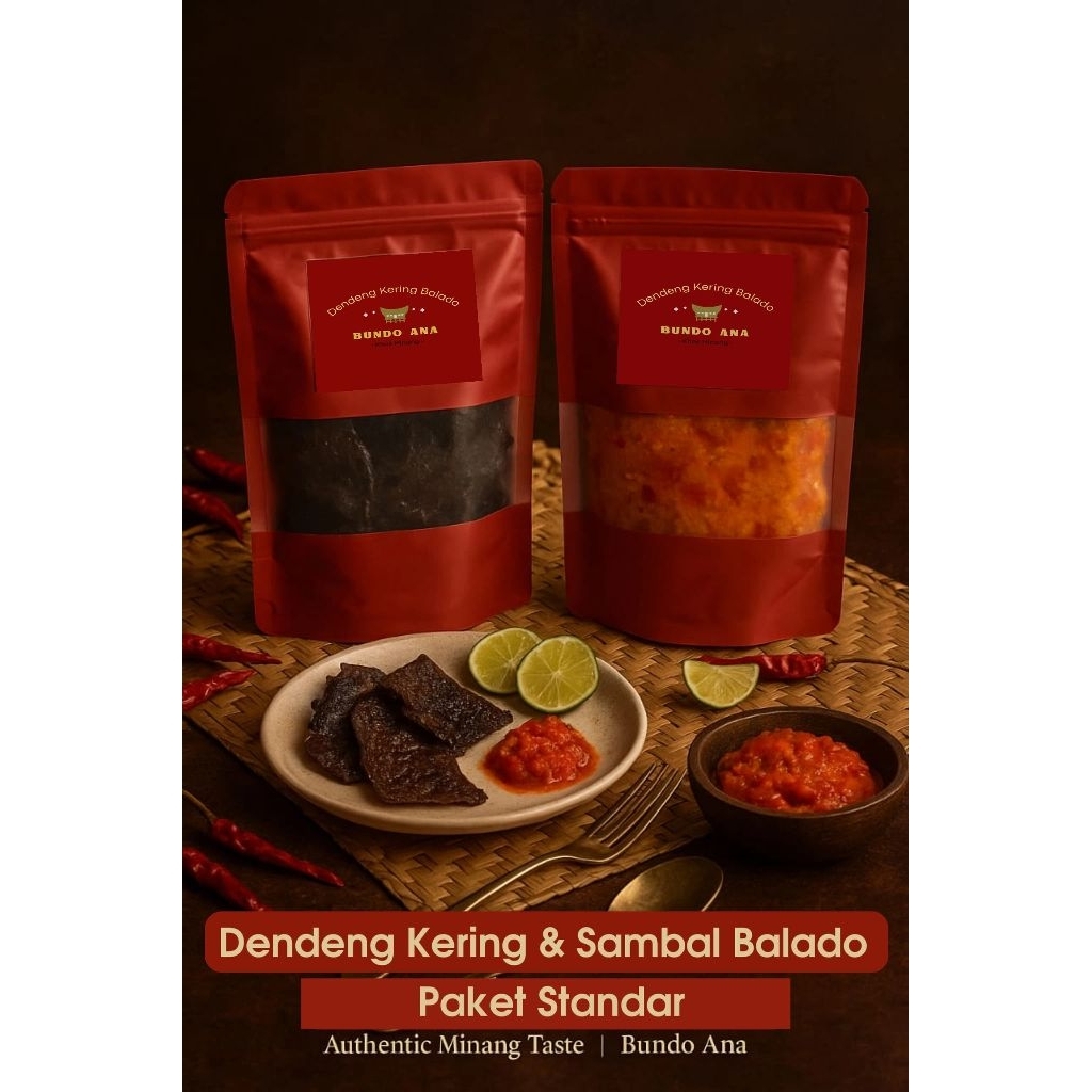 

Paket standar dendeng kering balado