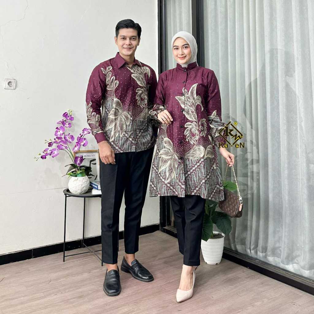NEW PRODUCT COUPLE BATIK KEMEJA TUNIK COUPLE BATIK JUMBO BATIK KANTOR