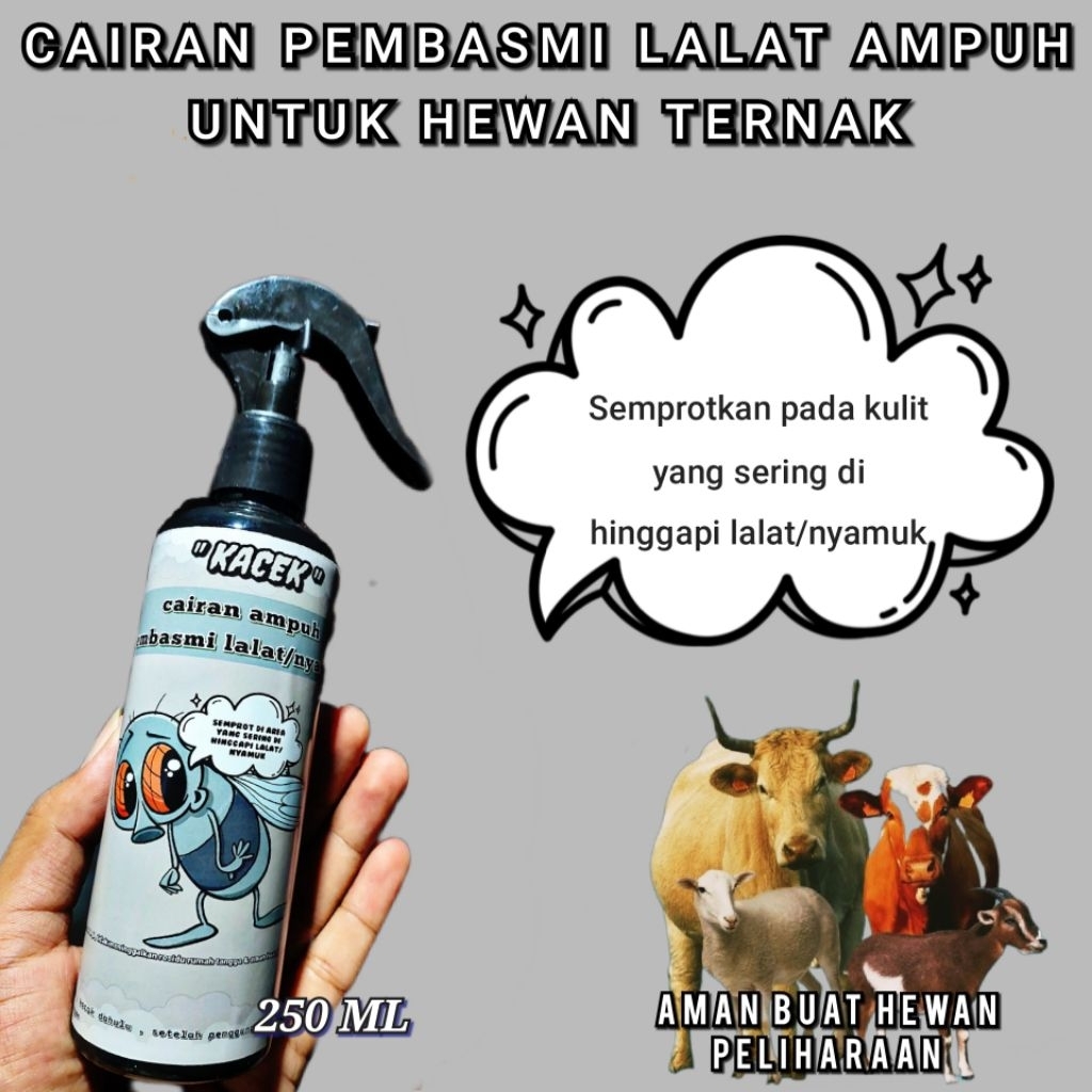 cairan pembasmi lalat hewan ternak , cairan Lalat untuk rumah ,  obat lalat hewan Sapi Kambing Pemba