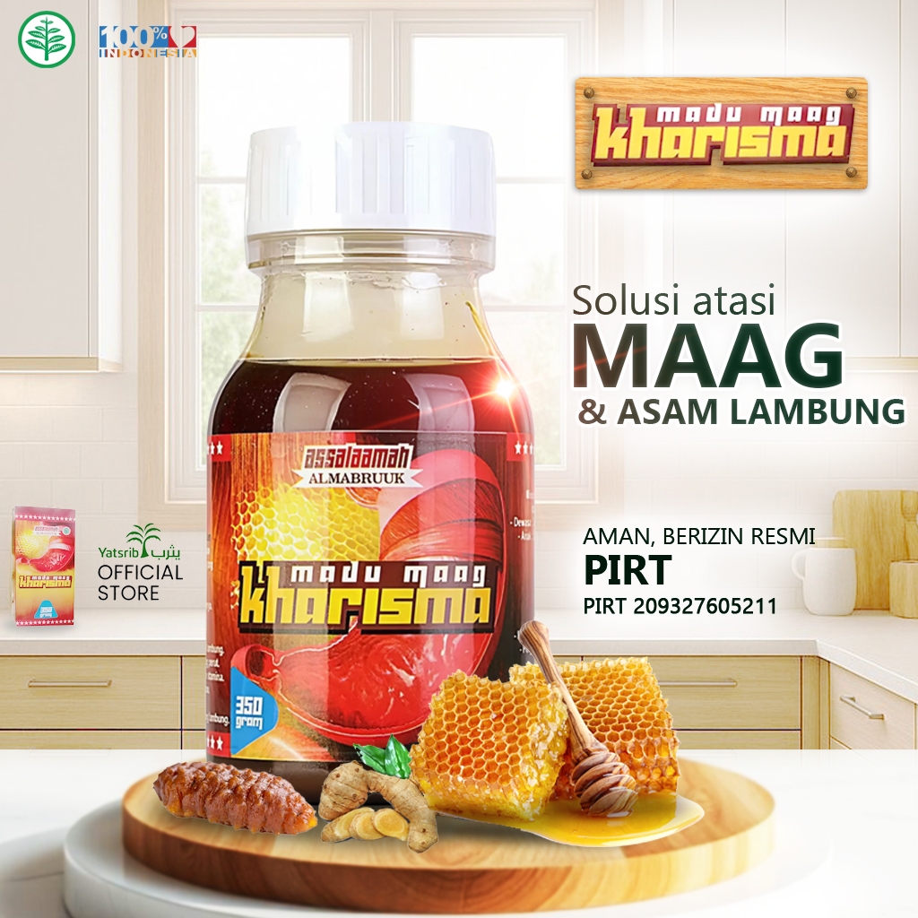 

Madu Maag - Kharisma Madu Kunyit Mengatasi Maag Asam Lambung Gerd Sakit Perut 350 Gram