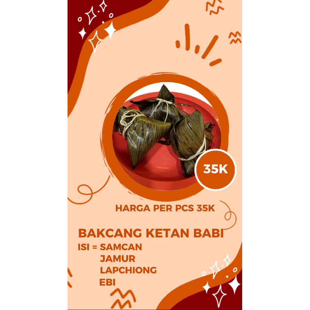 

bakcang ketan babi