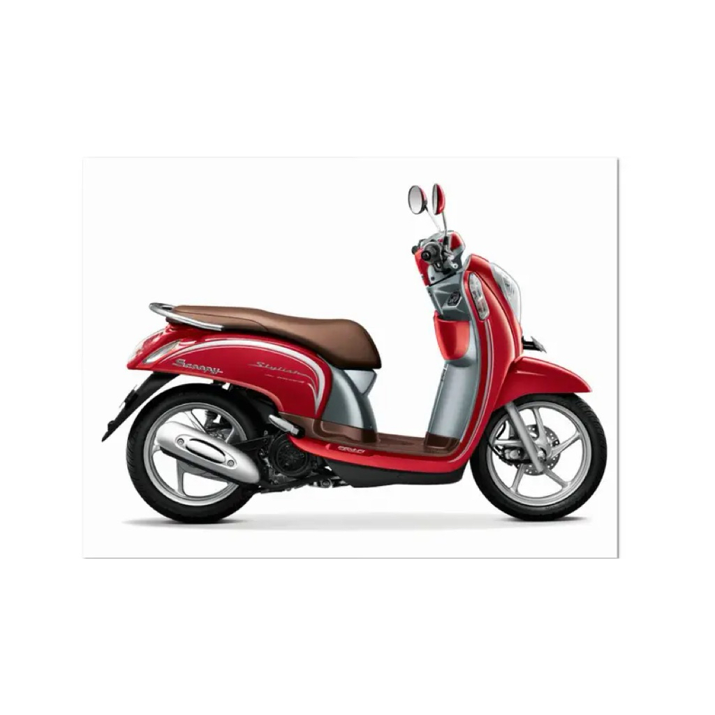 striping stiker scoopy 2016 stylish merah kualitas seperti original
