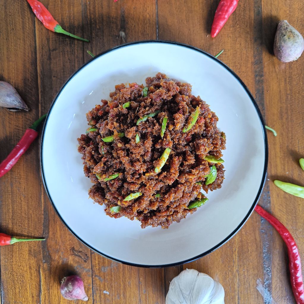 

Sambal Ebi Petai/Ebi Sambal Pete/Sambel Ebi Pete 150g