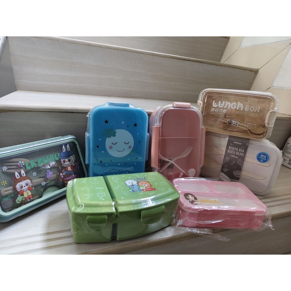 KOTAK BEKAL ANAK / KOTAK MAKAN LUCU / KOTAK MAKAN PLASTIK LUCU