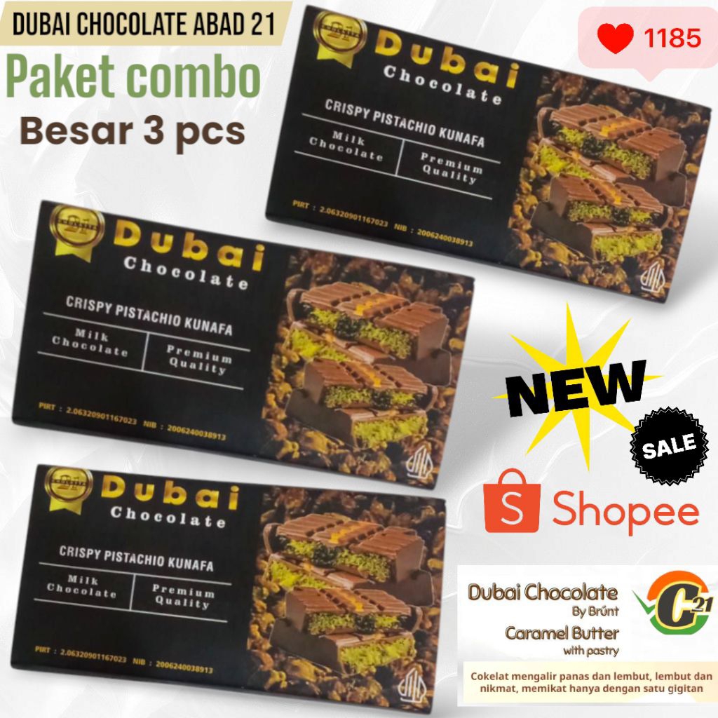 

DUBAI CHOCOLATE C21 BUNDLING /CRISPY PISTACHIO KUNAFA /PENCINTA COKLAT /C21VIRAL