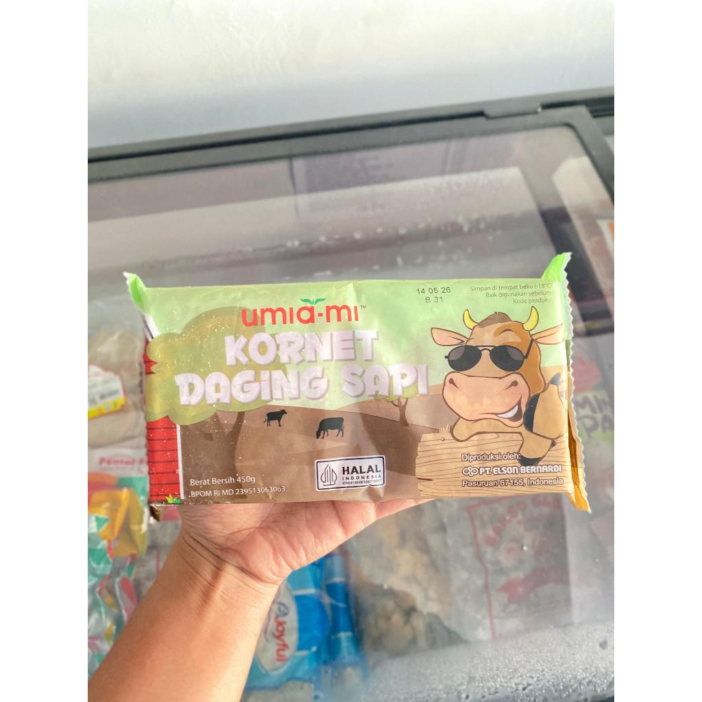 

UMIAMI KORNET DAGING SAPI 450G / AYU PUTRI FROZEN FOOD