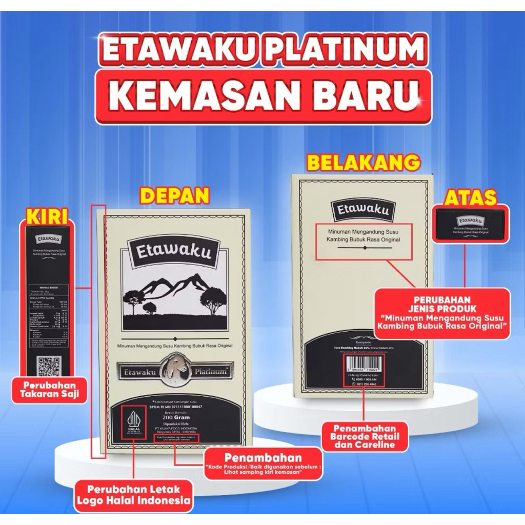 

Etawaku Platinum - Susu Kambing Etawa Atasi Sesak Nafas, Asma, Batuk Menahun, Nyeri Sendi & Tulang
