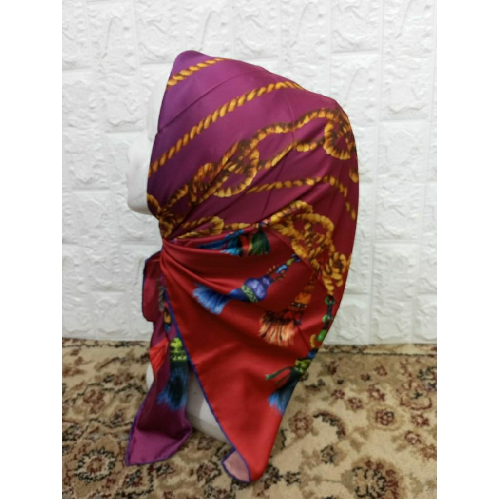 Jilbab 100% Esarp Original Turki Termurah Berkualitas Bermotif Turki Free Klip Turki