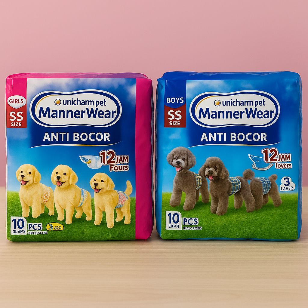 popok anjing UNICHARM PET  Pet Manner Wear Boy & Girl All Size -Popok Anjing ECER Unicharm Pet