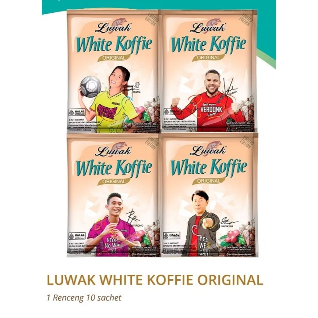 

LUWAK WHITE COFFEE 10X20GR