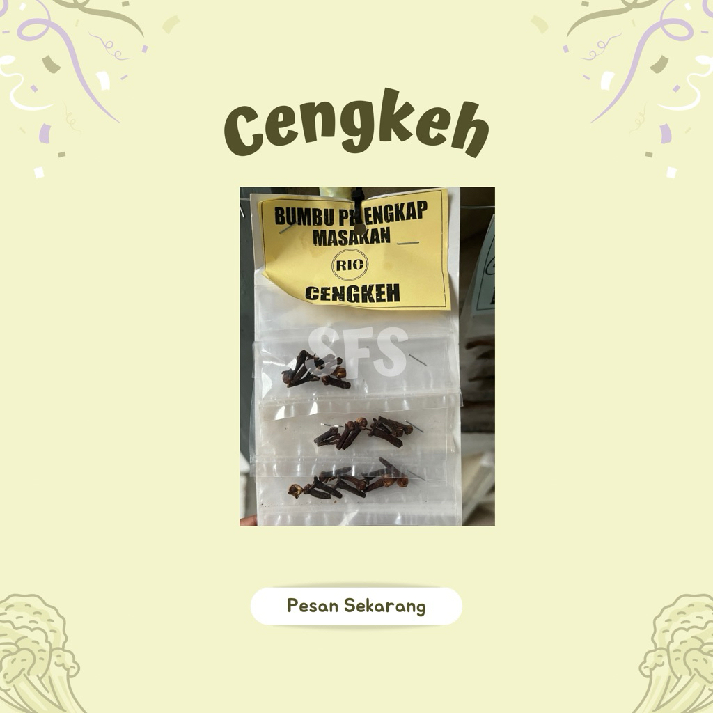 

Cengkeh Mini Pack - Sayur Fresh Solo
