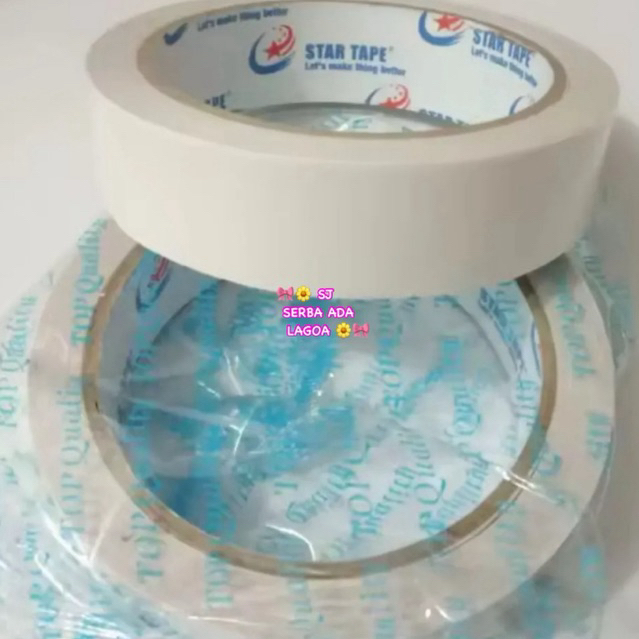 

DOUBLE TAPE 24mmx15yard | STAR TAPE (1pcs)