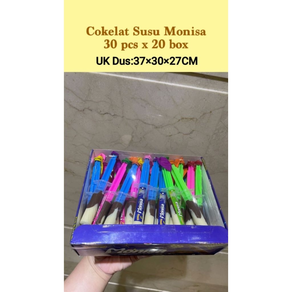 

[isi 30pcs] MONISA COKLAT MILK SUNTIKAN BALON 8GR