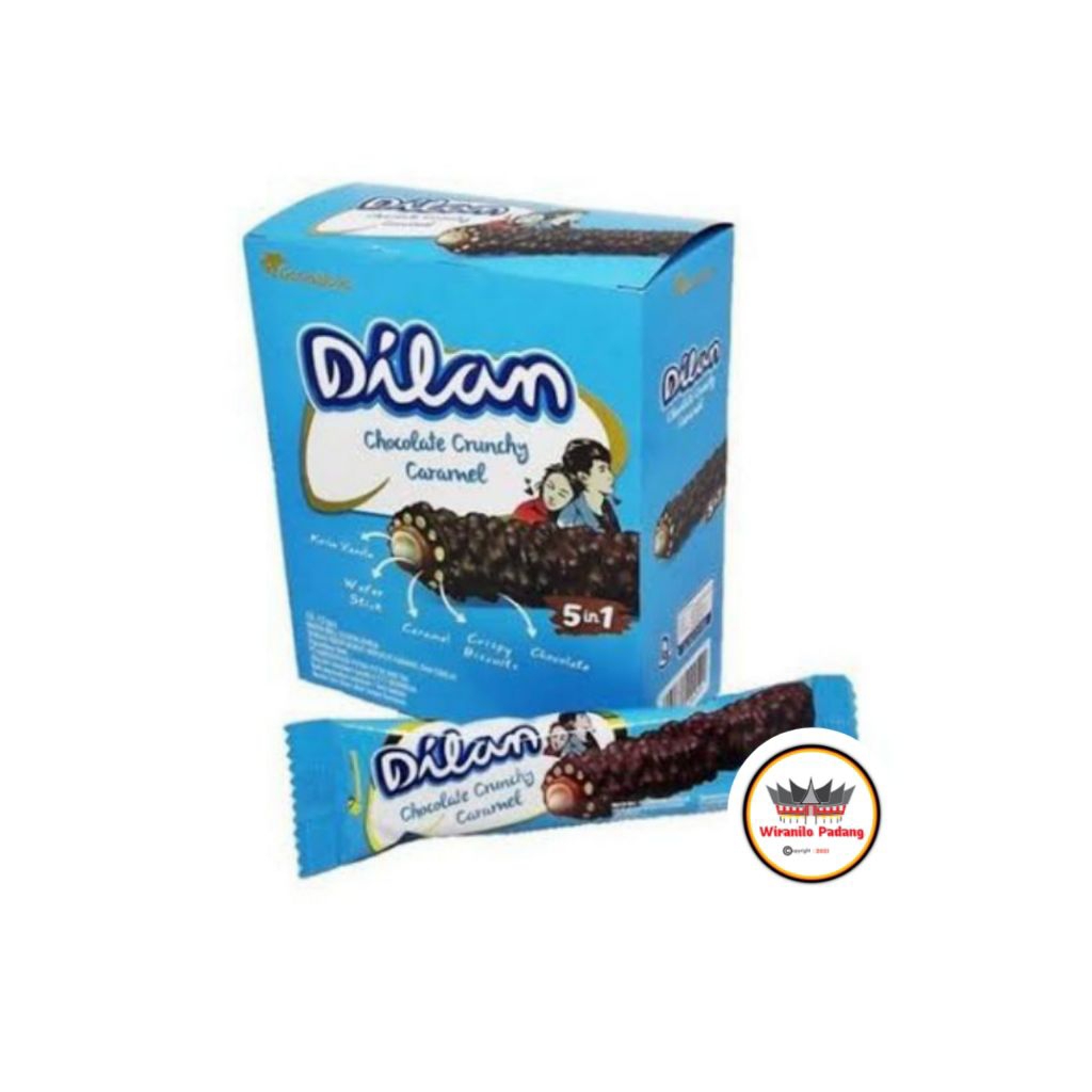 

Dilan Chocolate Crunchy Caramel 1 Box 12 Pcs - Wiranilo Padang