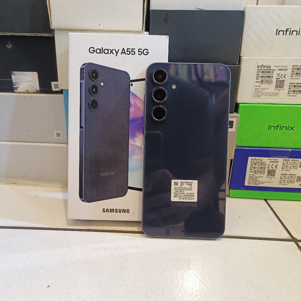 Samsung Galaxy A55 5G RAM 8/256GB Fullset Super Like New - Hp Second Murah Berkualitas dan Bergarans