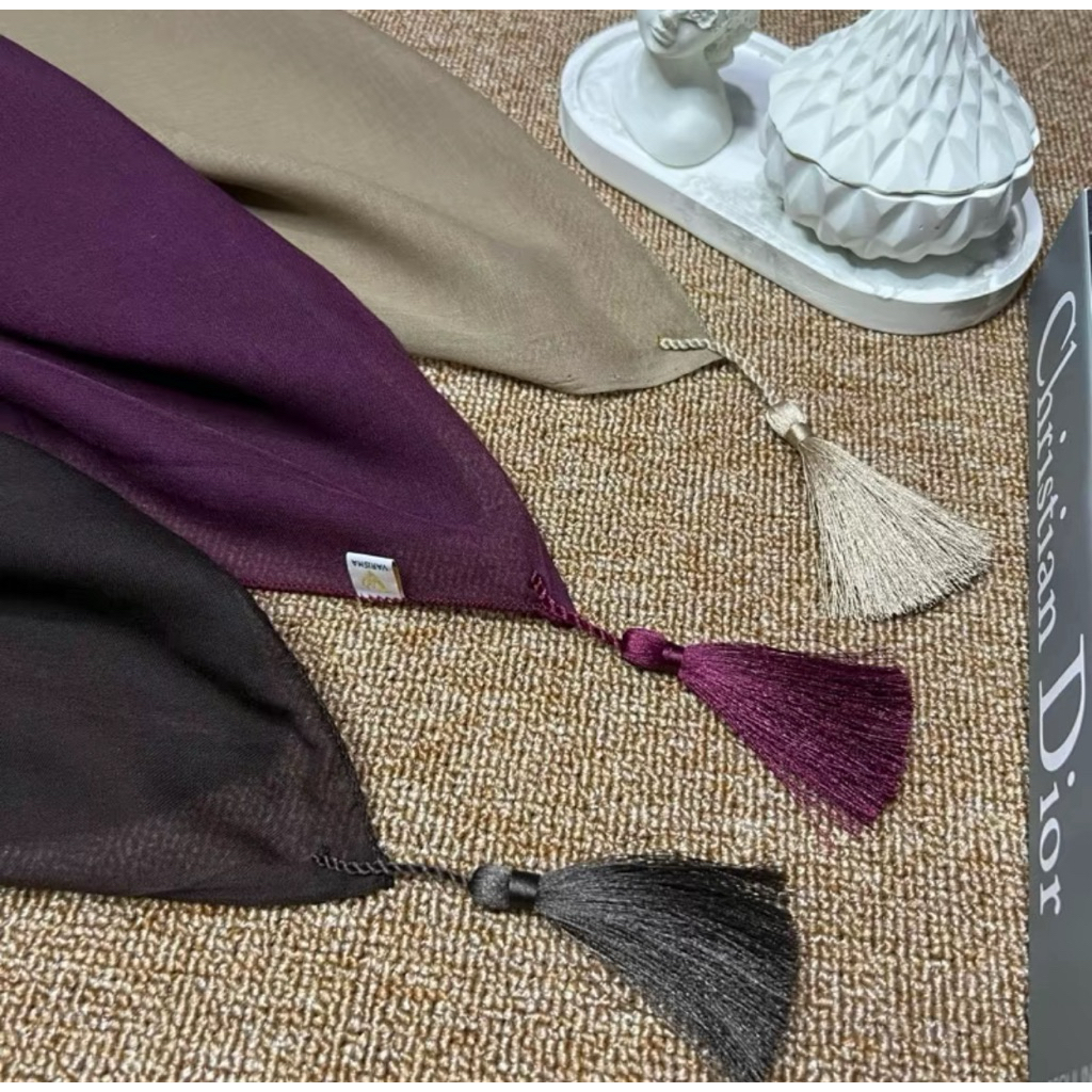 HIJAB SEGI EMPAT PARIS TASEL PREMIUM//SEGI EMPAT PARIS TASEL