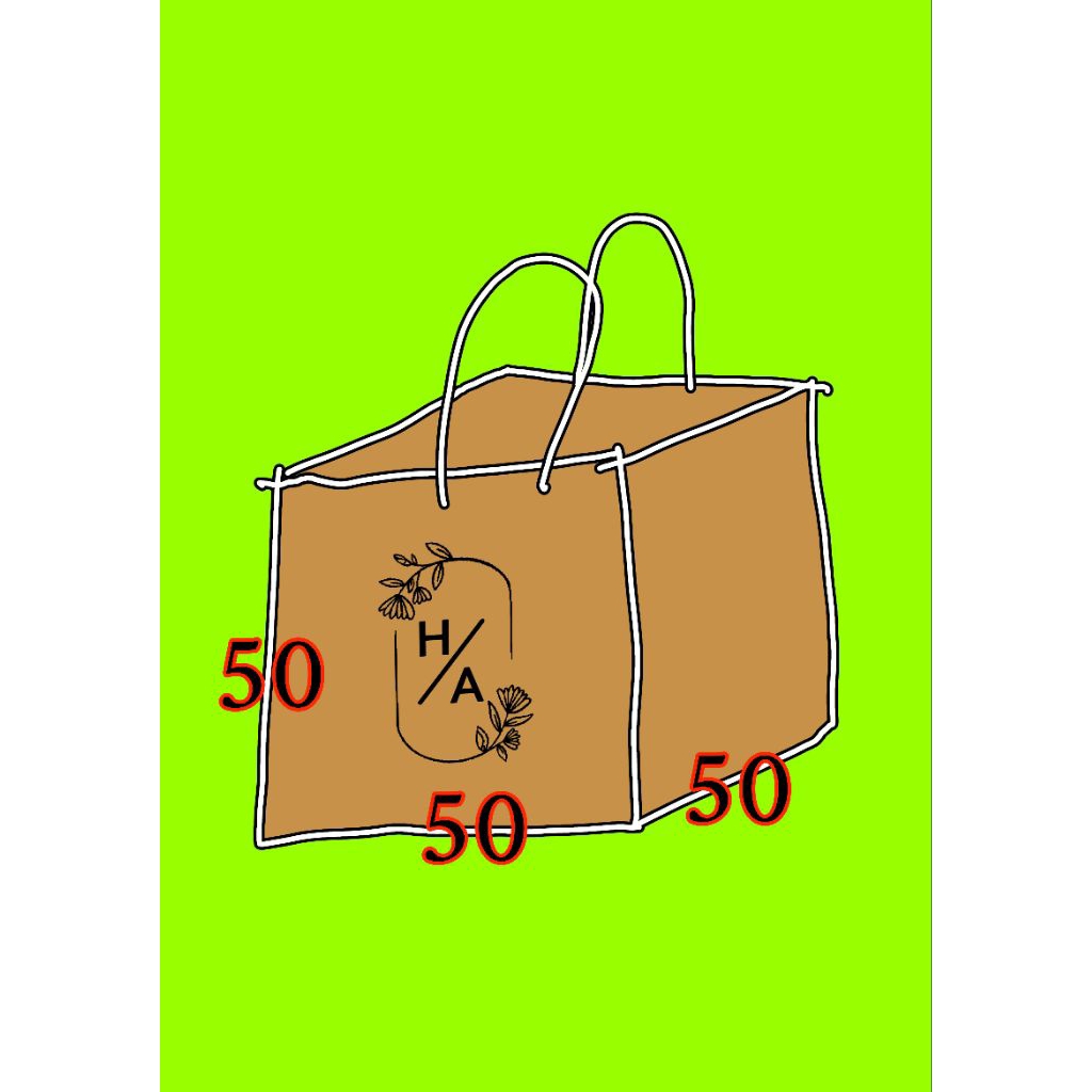 

paper bag jumbo50 x 50 x 50 sablon