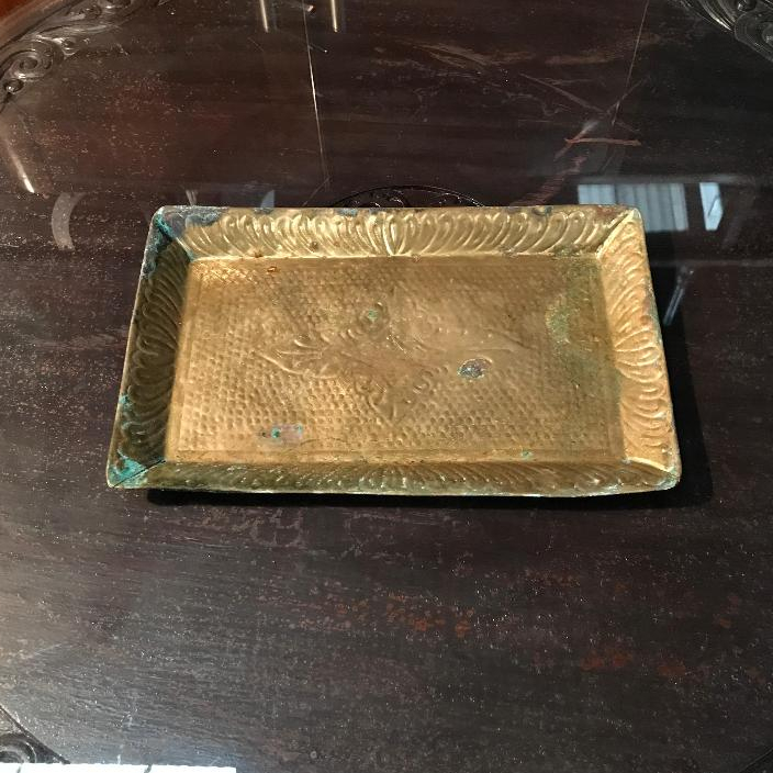 Nampan baki kuningan antik