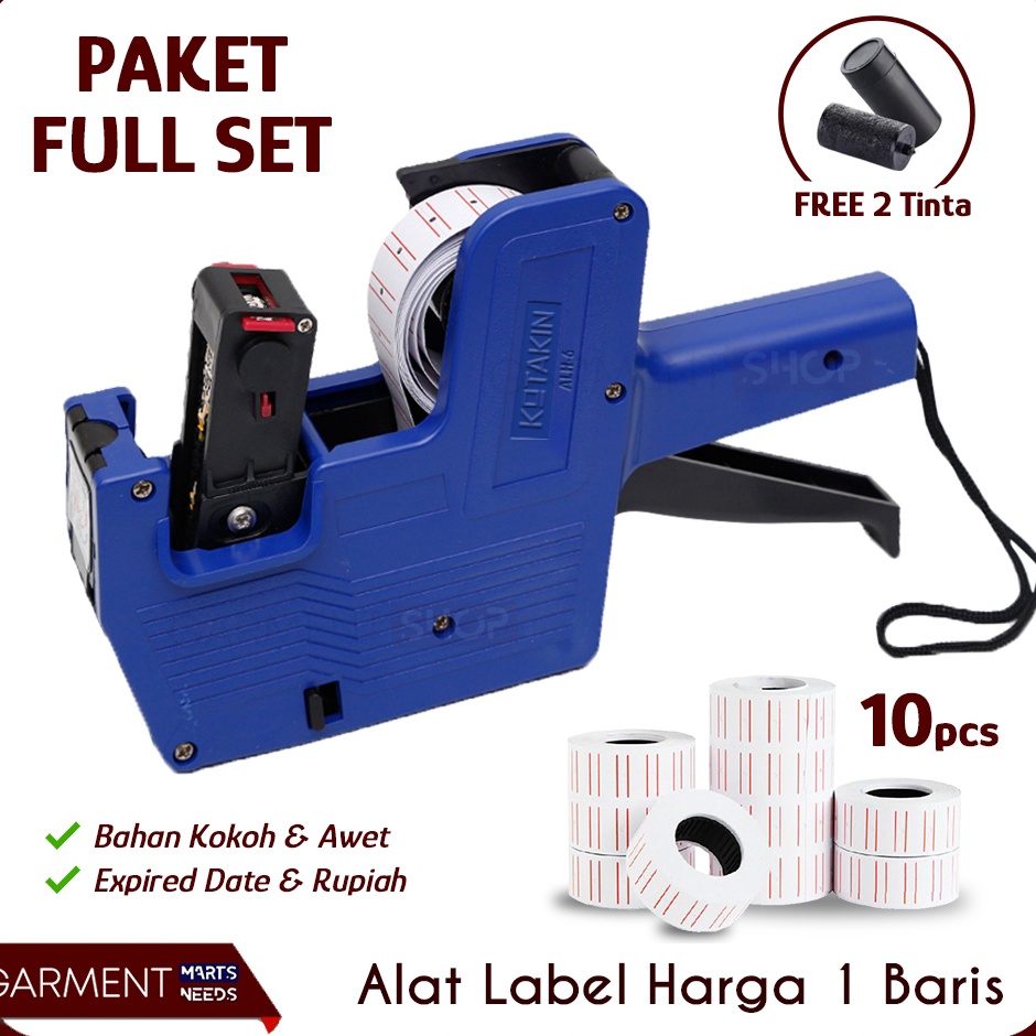 

KODE I43F Alat Label Harga Expired Date Snack Kerupuk Price Label 8 digit MX 55