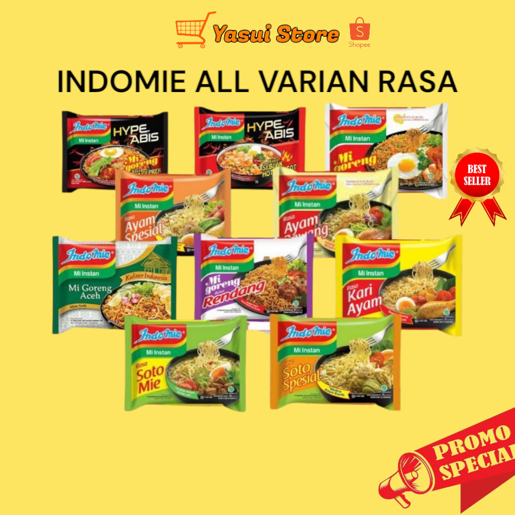 

Indomie Semua Rasa Goreng & Kuah TERLENGKAP MURAH 1pcs