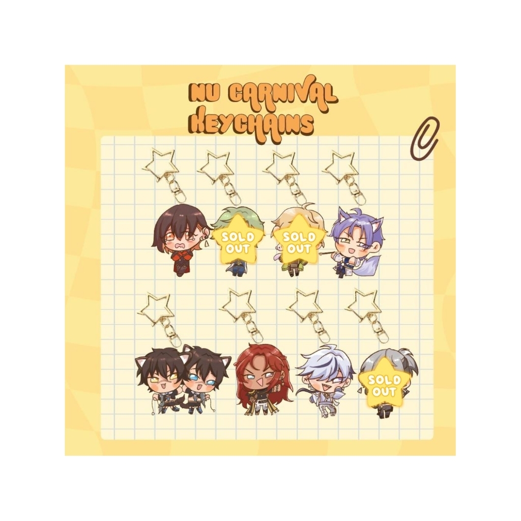 Nu : Carnival Acrylic Keychain Gantungan Kunci Nukani