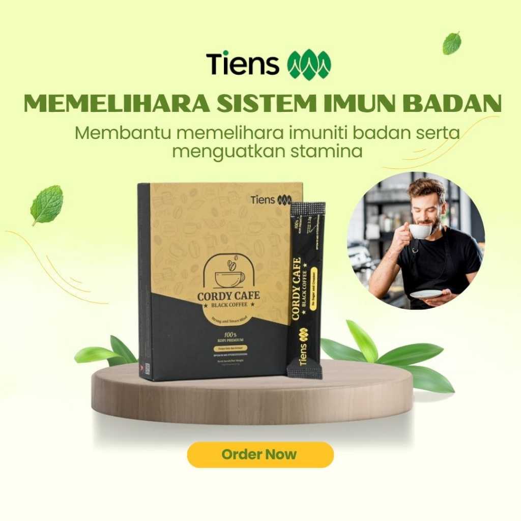 

Tiens Cordy Cafe Black coffee Menjaga Imun Tubuh