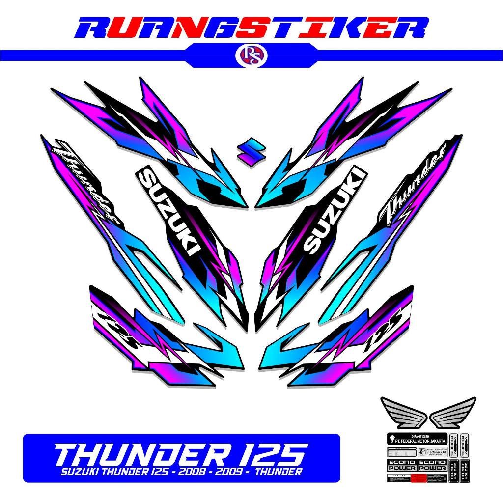 STRIPING THUNDER 125 2008 2009 MTF 1 / STIKER / STICKER / STRIPING / THUNDER125 / THUNDER / TUNDER /